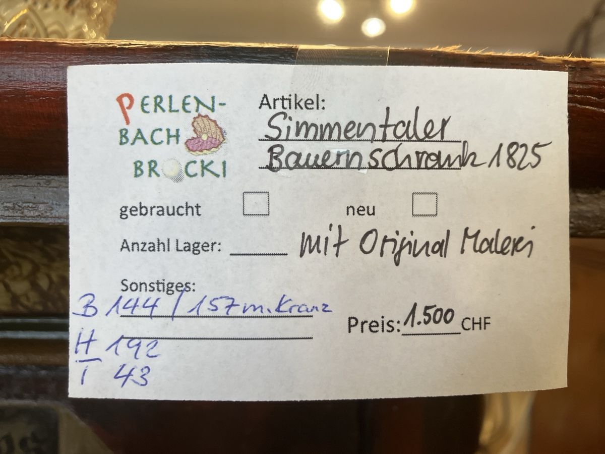 Armadi: Simmentaler Schrank 1825 – Usato da Erlenbach im Simmental! venduto da Simmentaler-Perlen 6