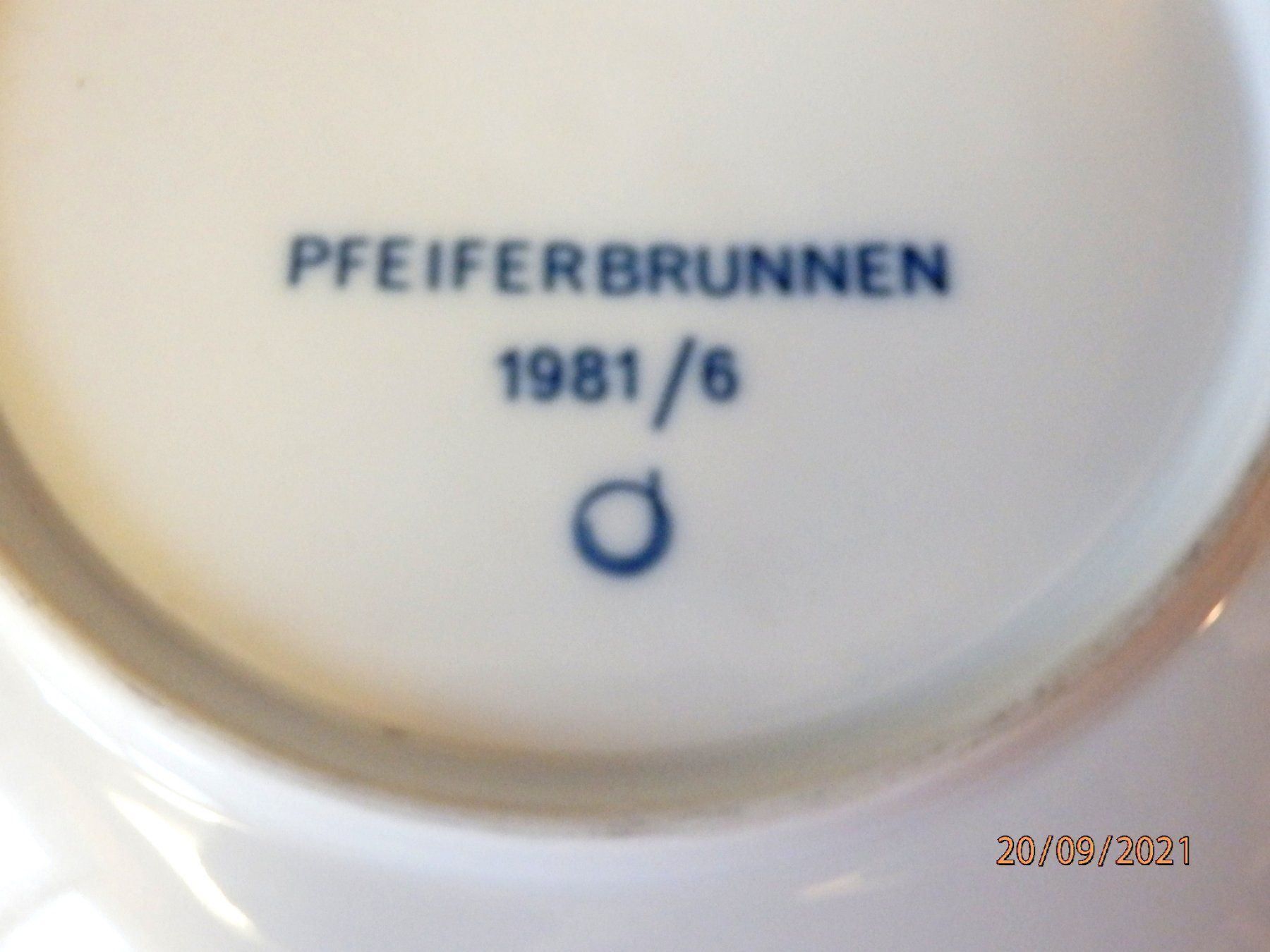 Royal Copenhagen Piatti: Sammler Teller, Pfeiferbrunnen Bern, Top – Usato da Ueberstorf venduto da dinbau 2