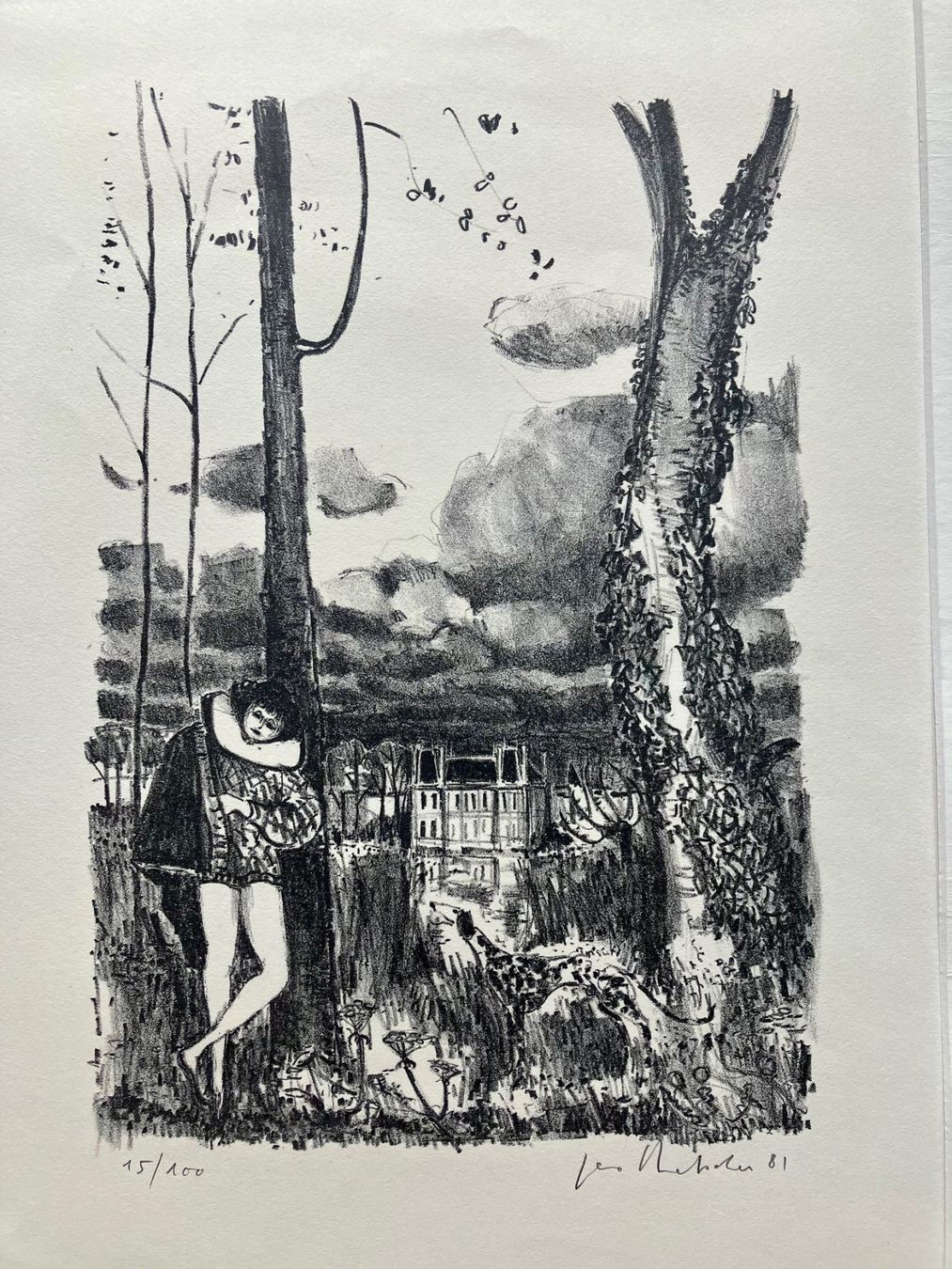 Grafica & Litografie: Lithographie von Geo Bretscher 1981 – Usato da Winterthur venduto da Barunggeli 1