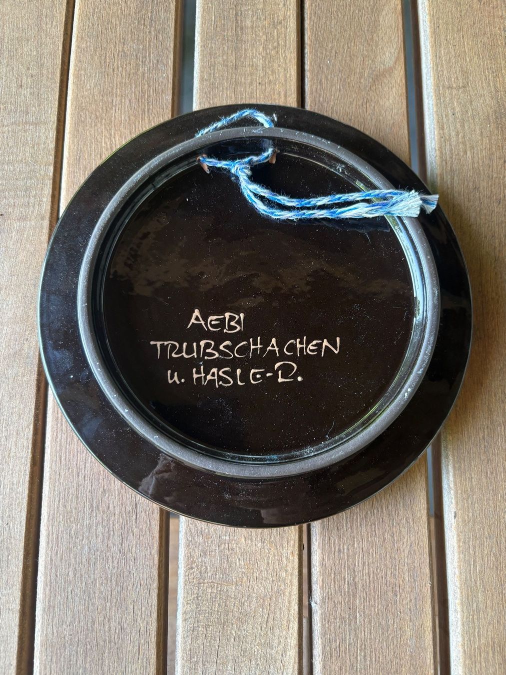 Dessous de verre: Keramik / Untersetzer oder Schmuckteller, Durchmesser 19 cm – D'occasion à Laupen BE par jeep590 1
