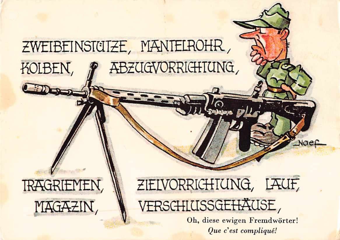 Cartoline postali: 5 MILITÄR-HUMOR-Ansichtskarten mit FELDPOST – Usato da Lufingen venduto da TopAnsichtskarten