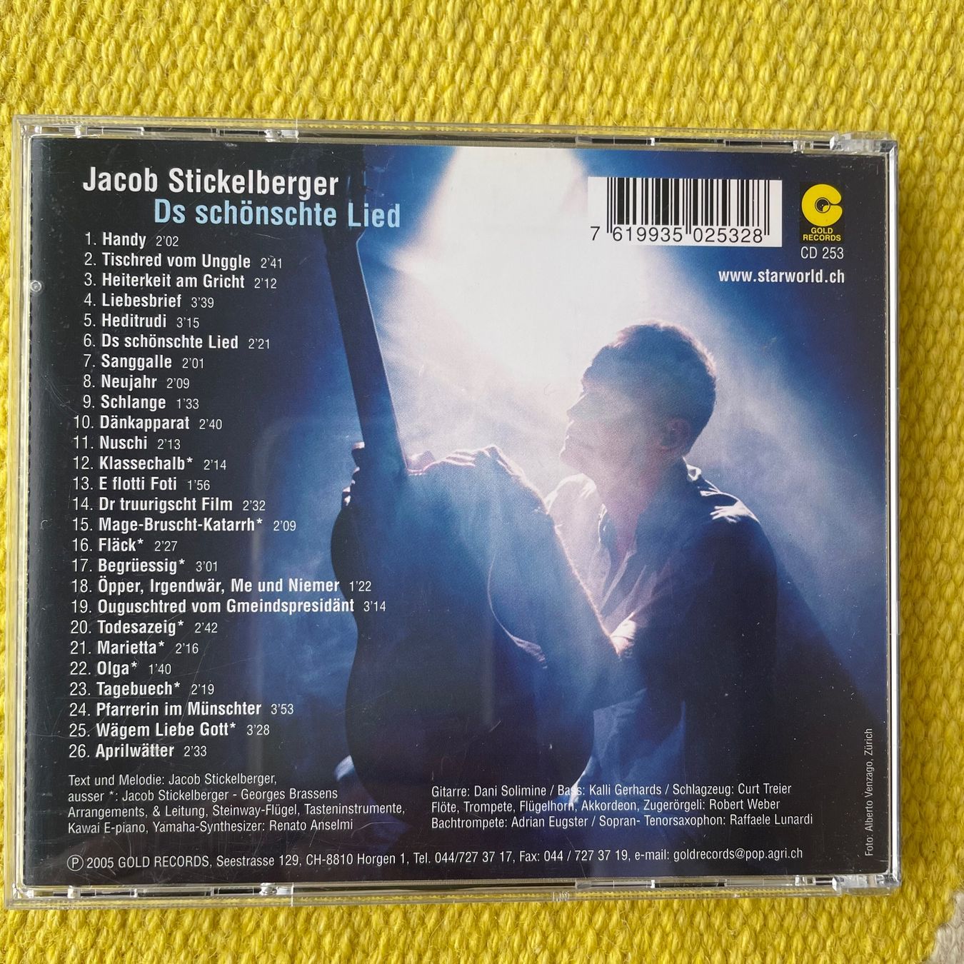 JACOB STICKELBERGER-DS SCHÖSCHTE LIED (Gebraucht) in Rorschacherberg ...