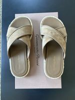 Gianvito Rossi suede and leather sandal (40)