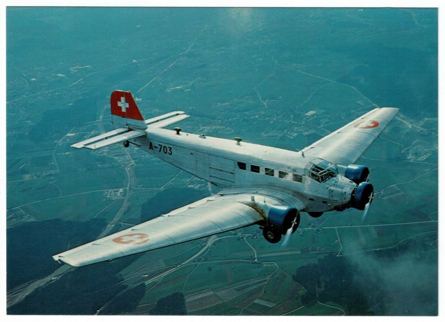 Ansichtskarten: Junkers Ju-52, Fliegermuseum Dübendorf – Gebraucht aus Frauenfeld von POML