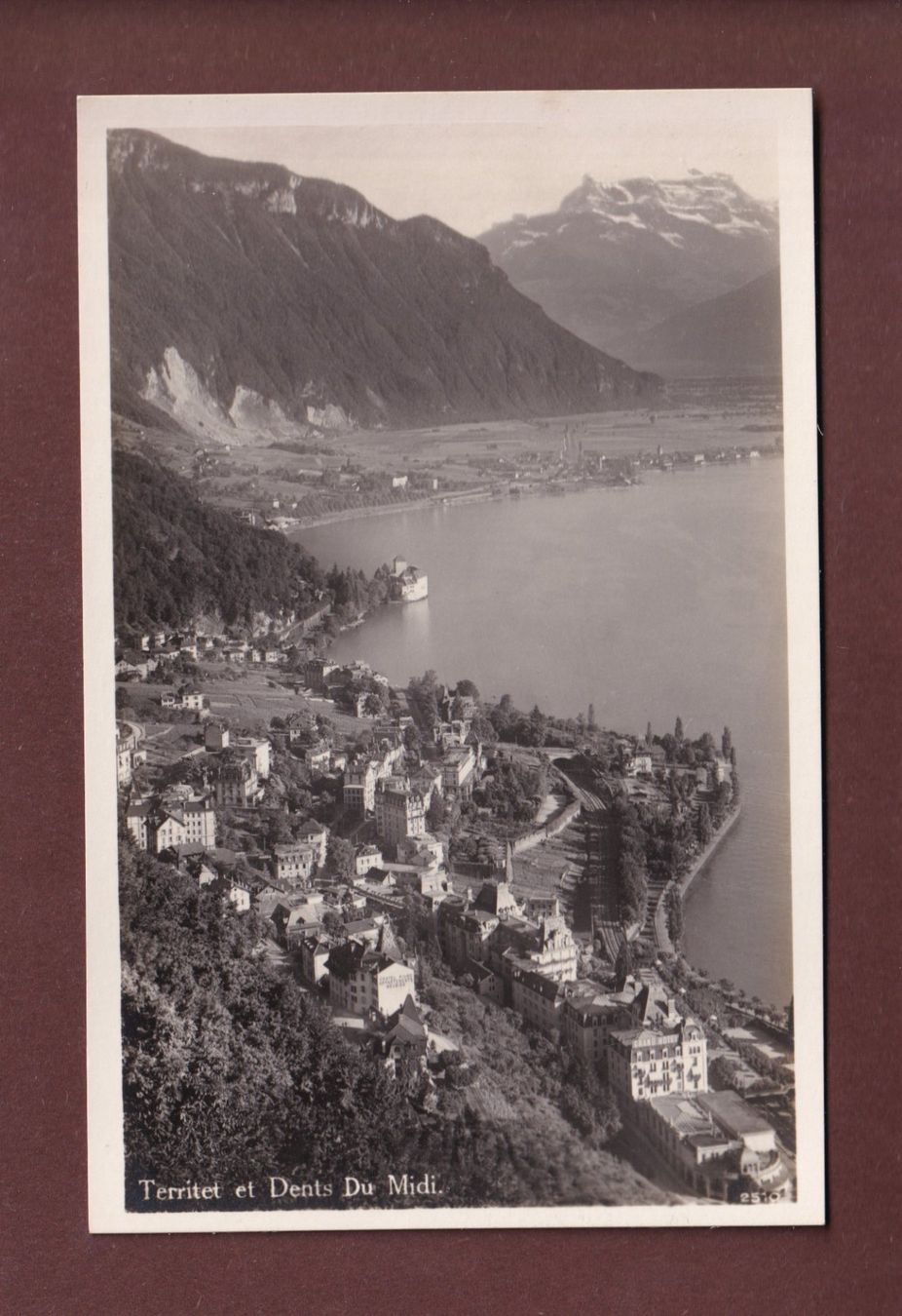 Cartoline postali: TERRITET - Dents du Midi – Usato da Pully venduto da nicecards-shop