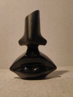 Vintage Dali Parfum Miniature Schwarz Lippe Nase Glas