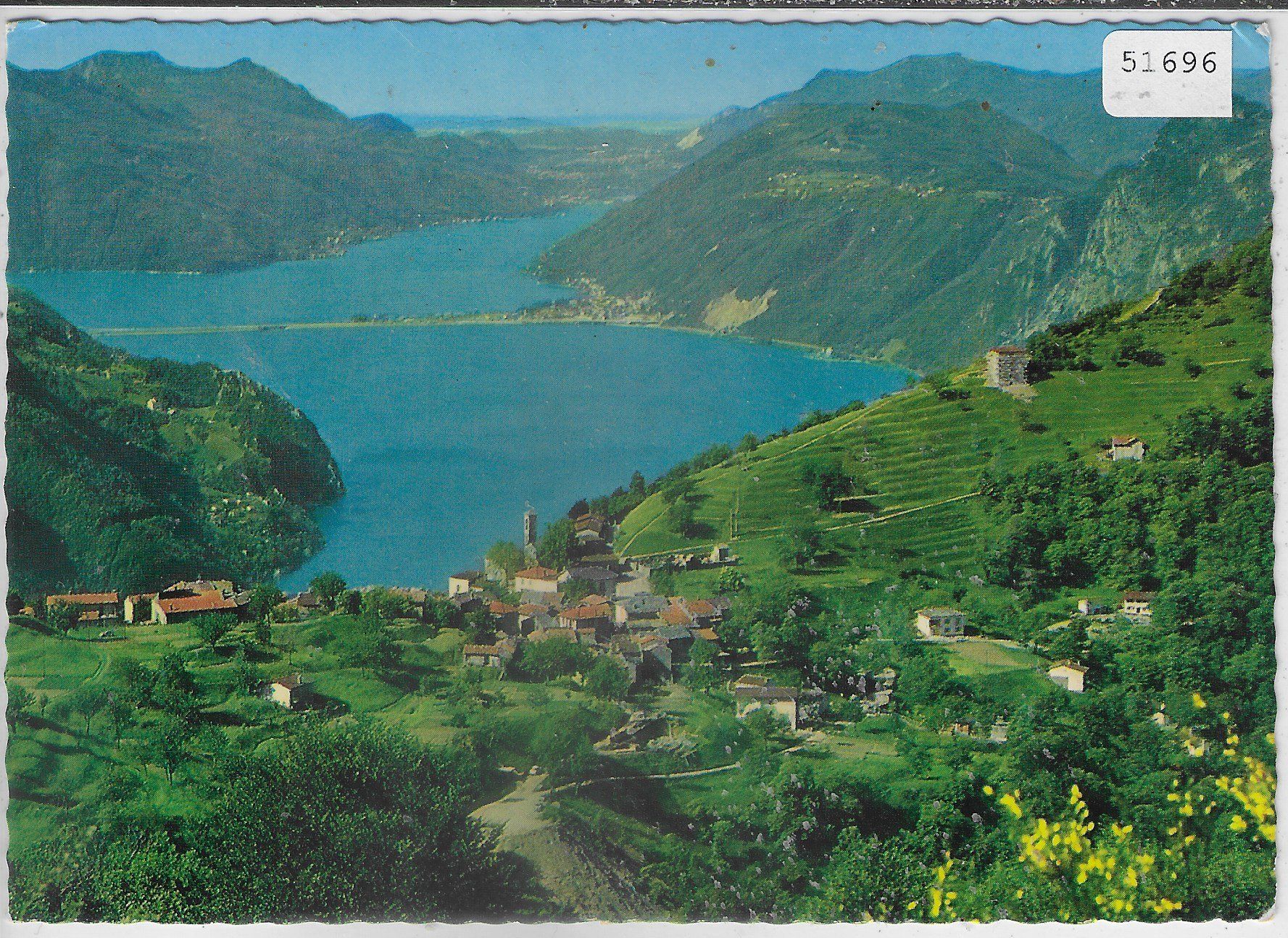 Cartoline postali: Brè-Villaggio sopra Lugano – Usato da Ettingen venduto da Kartenplanet