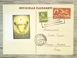 TR65 Carte Postale + Timbre Suisse 1927