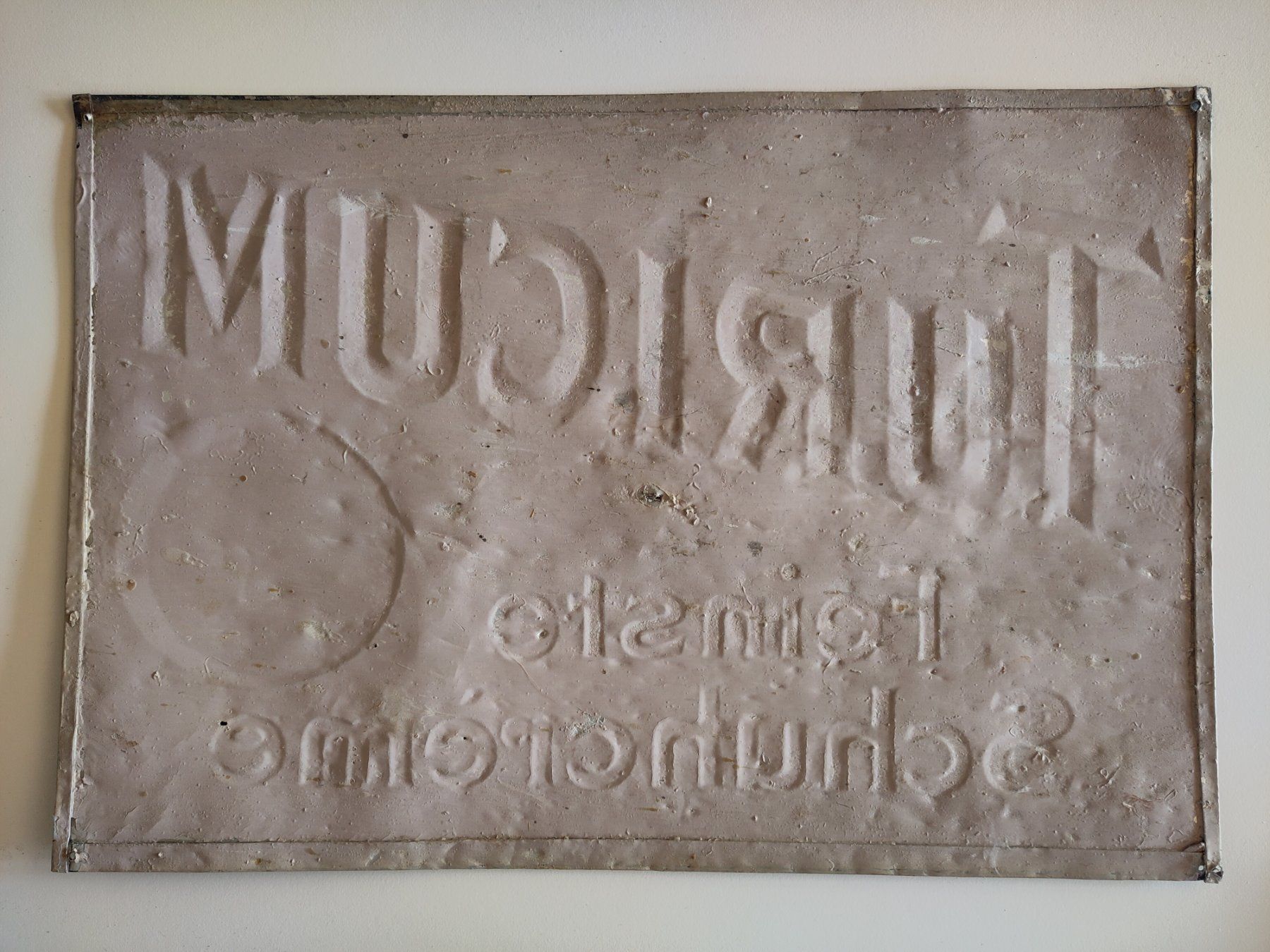 Schilder: Antikes Metallschild - TURICUM Schuhcreme – Gebraucht aus Wattwil von kleberrolle 1