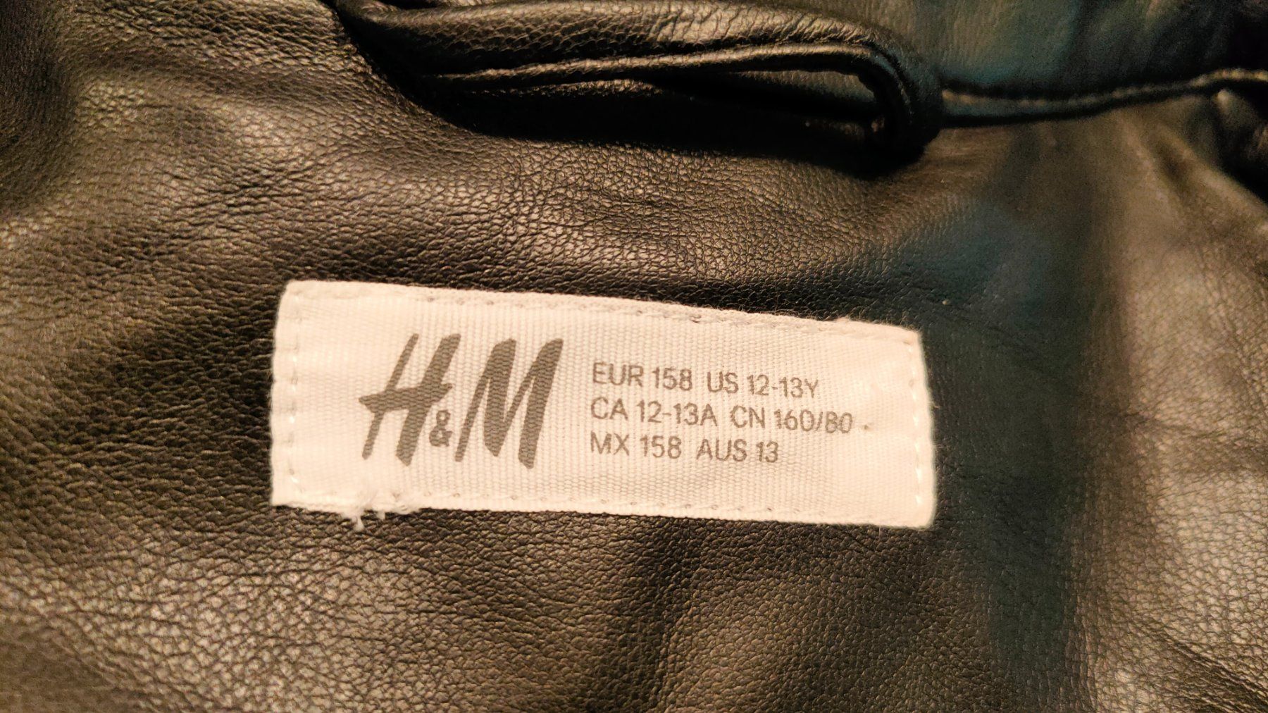 H&M Jacken & Mäntel: Jacke Kunstleder schwarz 158 – Gebraucht aus Villmergen von toptip1970 2