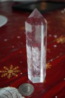 Glas  Kristall    Spitze  13,5cm  x 3,5cm     Imitat    no2