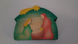 Süsse Holz - Krippe Puzzle Handarbeit