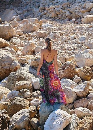 Maxikleid von Ziias Gr. XS-M, Neu 