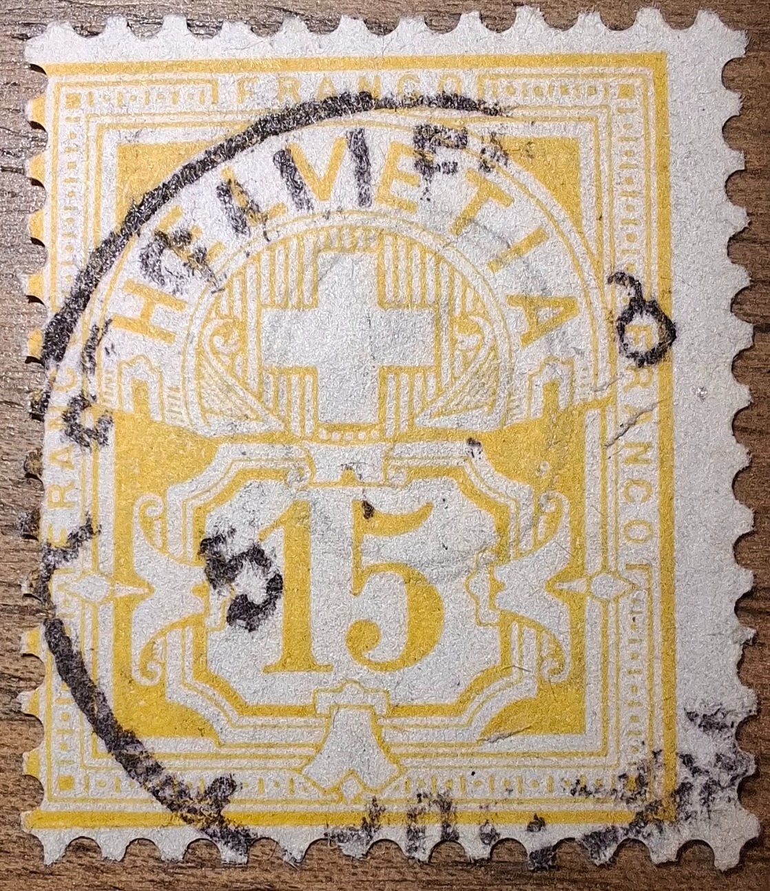 Alle Briefmarken: Wertziffer Nr. 57 Kat. 480.- – Gebraucht aus Balgach von SIMEON27