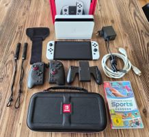 Nintendo Switch OLED weiss mit Zubehör und Spiel