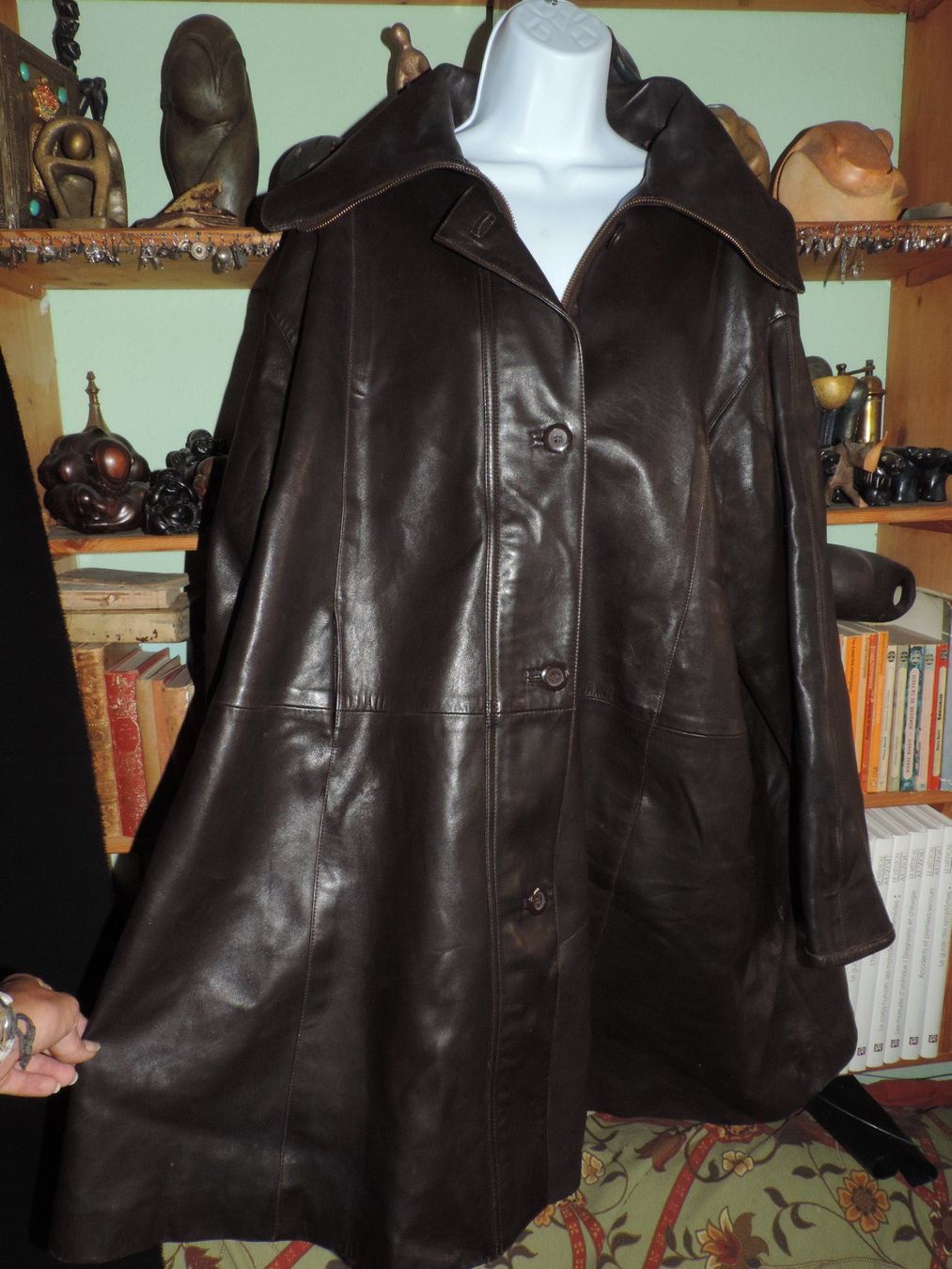 Cappotti: manteau en cuir brun – Nuovo (secondo la descrizione) da Genève venduto da Axelle333 4