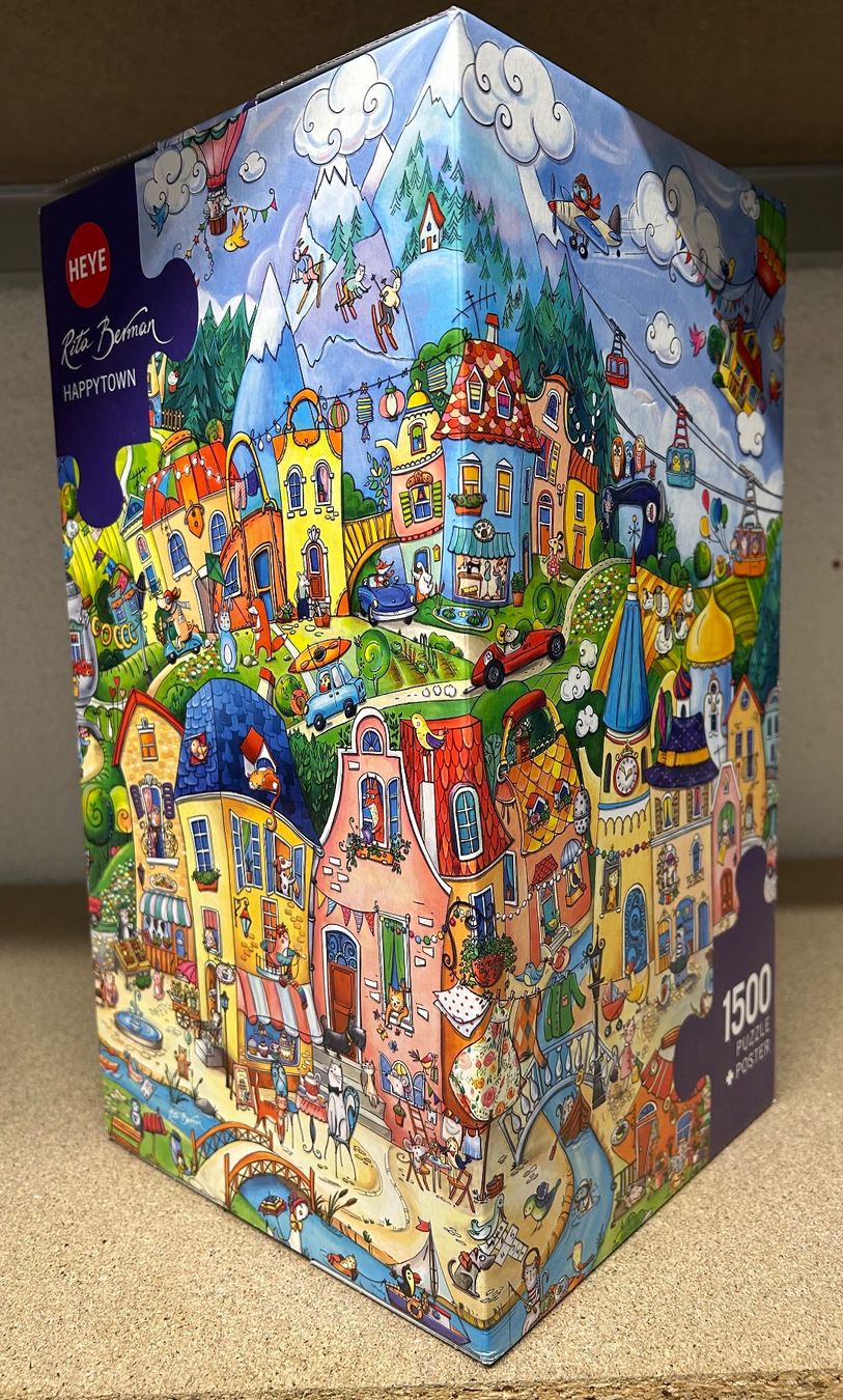 Heye Puzzles: Puzzle Heye Happytown 1500 pièces – Gebraucht aus Bouveret von sev_qj7l