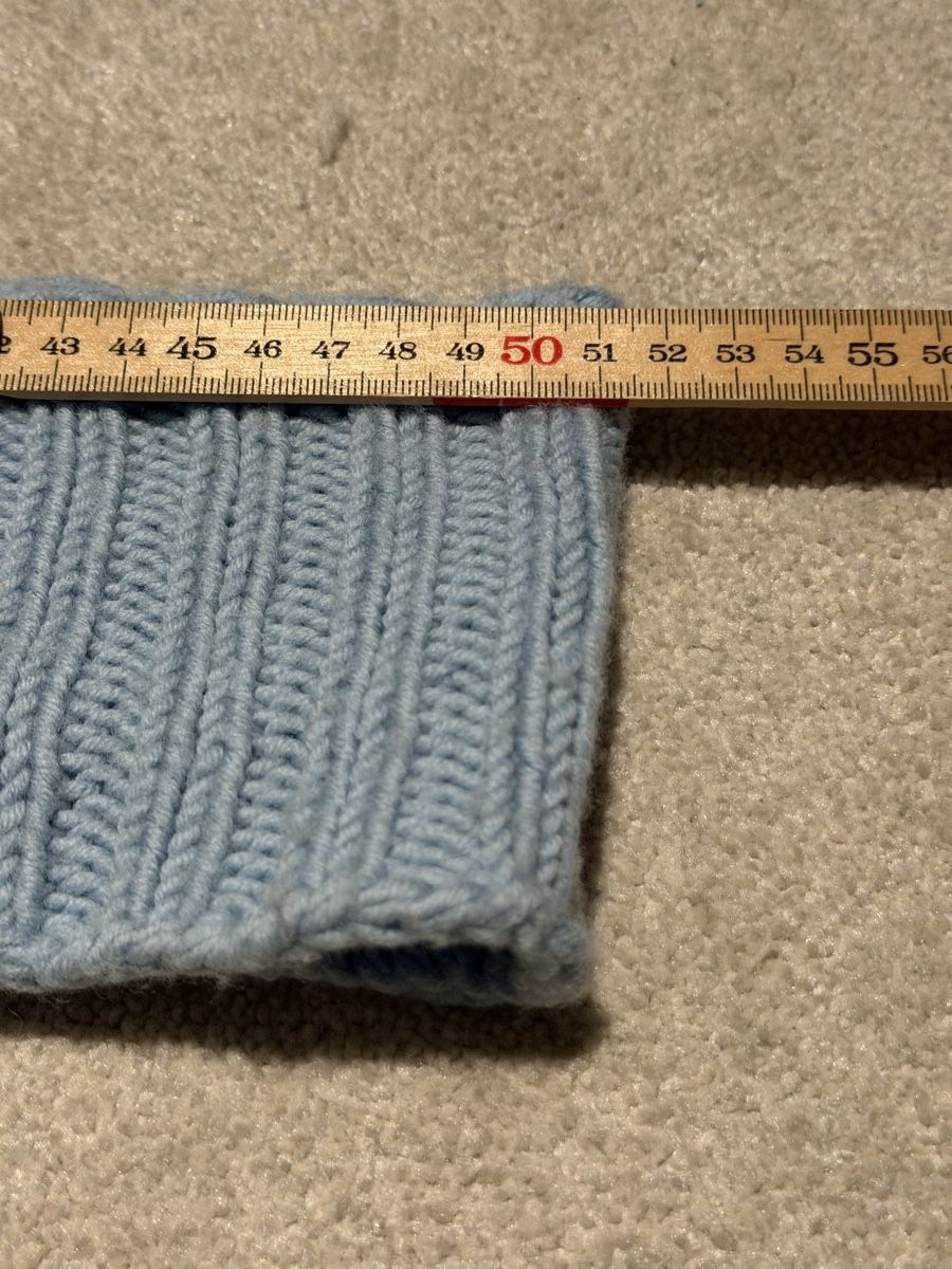 Foulard & Sciarpe: Strick Schal hellblau Rippenmuster Breite ca 11 cm – Usato da Hedingen venduto da Jennifer89 5