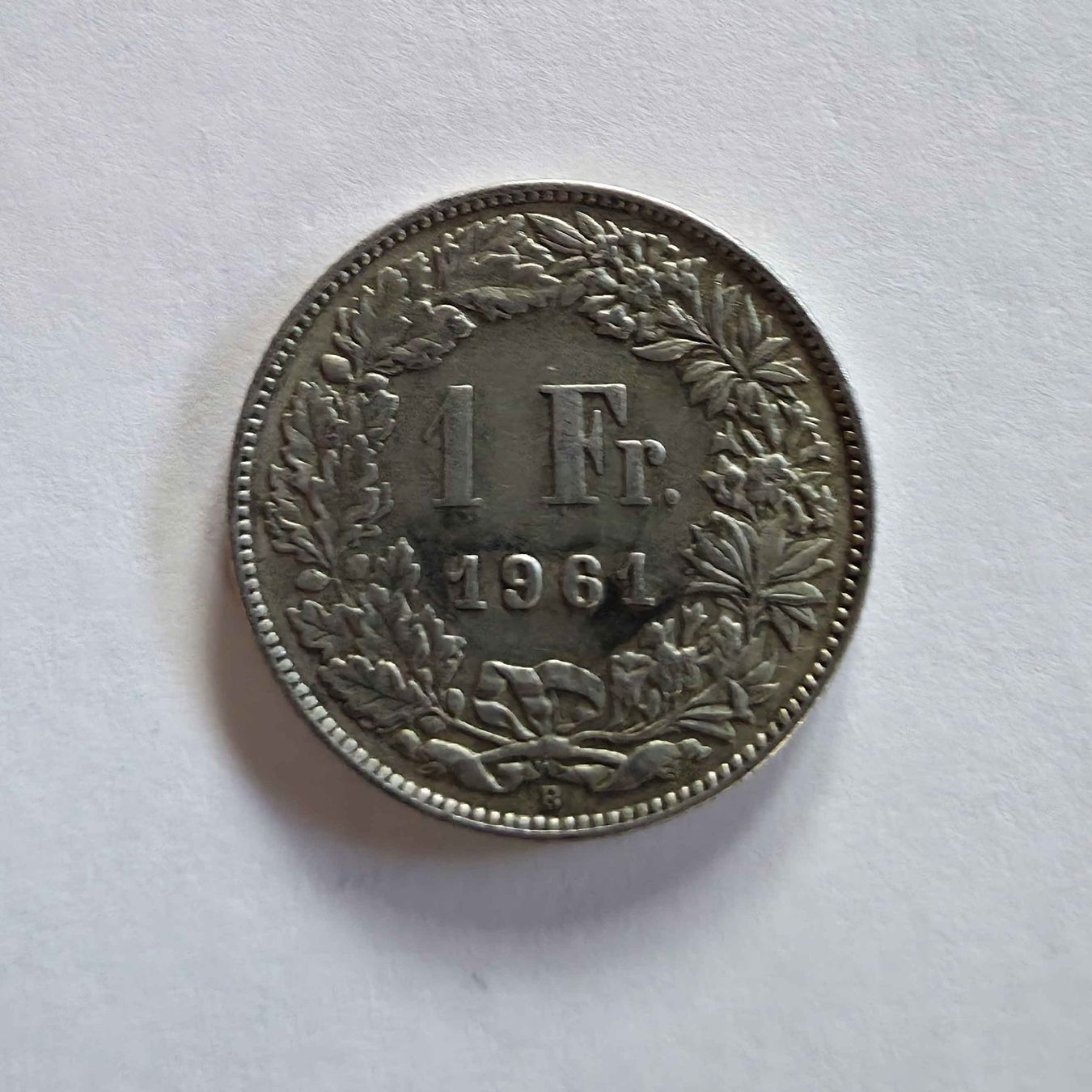 Tutti le monete: Silber-Münze 1-Franken 1961 – Usato da Filzbach venduto da Cschufi