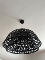Deckenlampe Rattan schwarz LIVIQUE