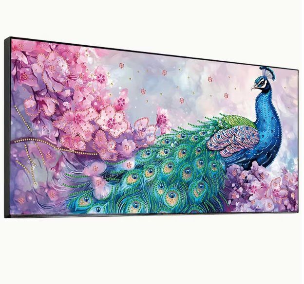 Kits de loisir créatif: Diamond Painting Pfau – Neuf avec emballage d'origine à Obergösgen par Diamond-Painting