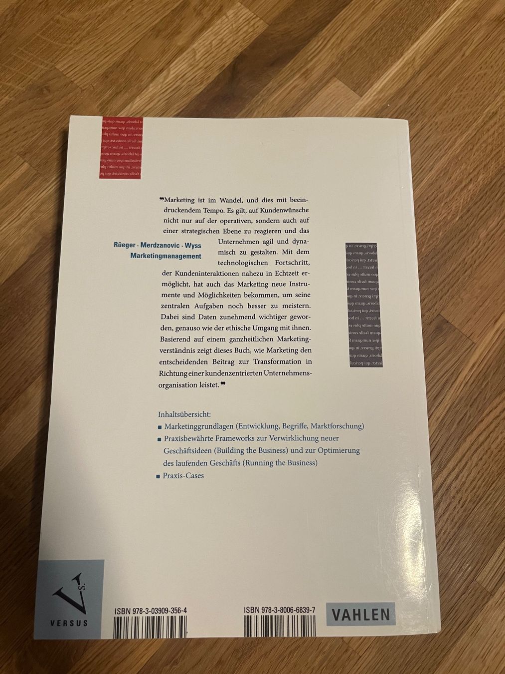 Libri: Marketingmanagement - Brian Rüeger etc. – Usato da Wetzikon ZH venduto da ale_5bvt 1