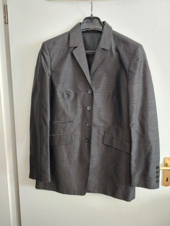 Blazer Gr. 38 Schwarz Seide Marke: Madeleine