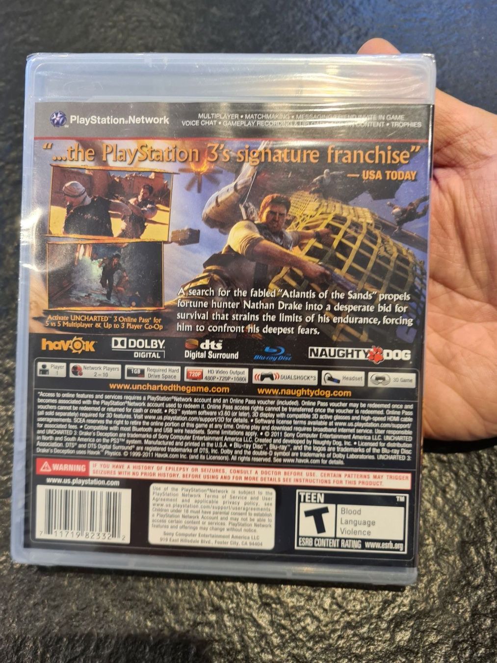 Sony Giochi: Uncharted 3 / sealed / first print – Nuovo e nell'imballaggio originale da Rheineck venduto da Outrage 1