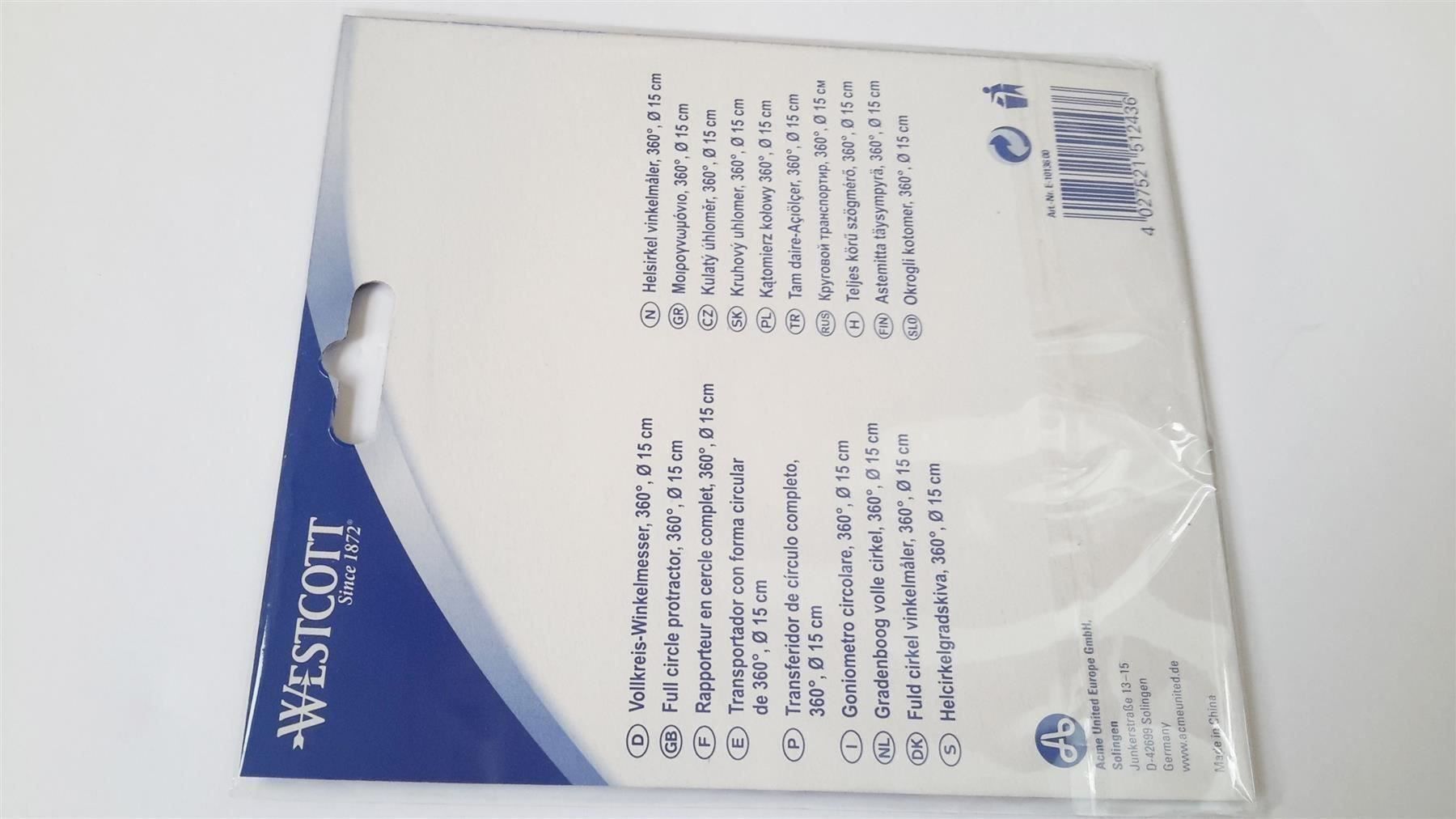 Schablonen: Schablone Winkelmesser 360 Grad, 150 mm – Neu und originalverpackt aus St. Gallen von cointec 3