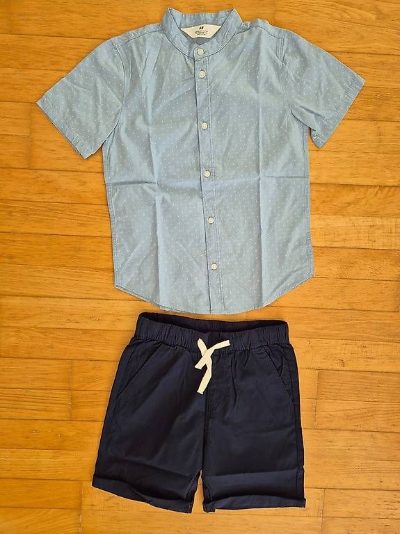 H&M Camicie, T-shirt & Polo: festliches Set Grösse 128 H&M – Nuovo (secondo la descrizione) da Wittenbach venduto da MOW9