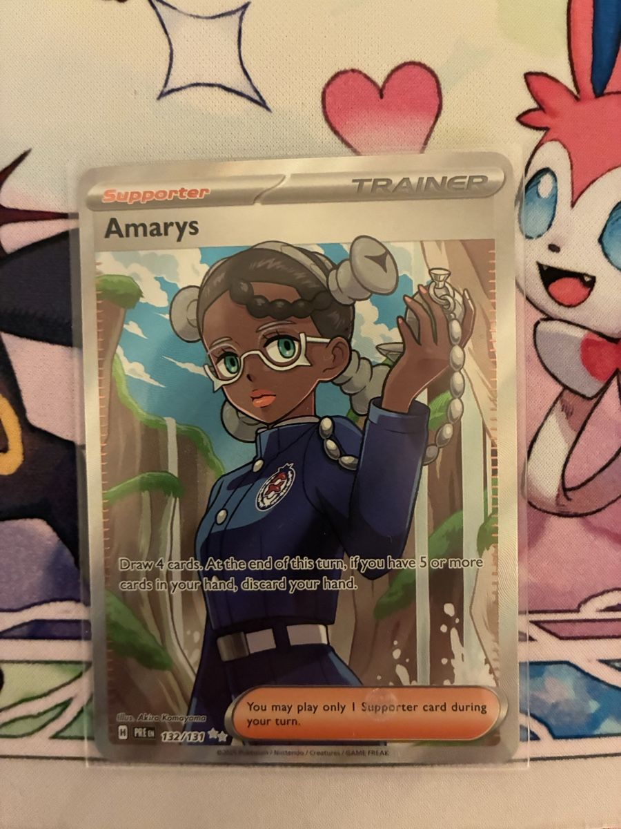 Pokémon Sammelbilder & Trading cards: Pokémon Amarys Trainer Karte 132/130 Primsatic Evolution FA – Neu (gemäss Beschreibung) aus Männedorf von mutschellen8 1
