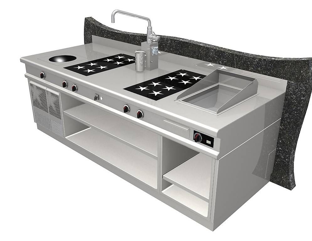 Cucine complete: Fourneau induction professionnel MENU SYSTEM- Excellent état – Usato da Carrouge venduto da mimich57