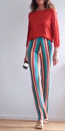 SUNCOO gestreifte Hose