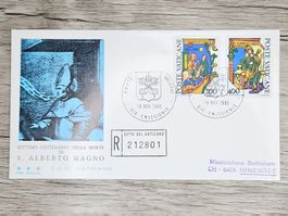 CL05 Enveloppe + Timbre Poste Vaticane 1980