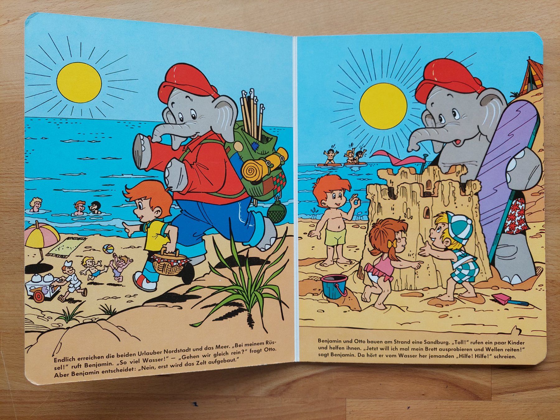 Libri: Mit Benjamin Blümchen unterwegs (1989) - Kartonbuch – Usato da Obfelden venduto da Foto_Bild_Kunst_Buch 3