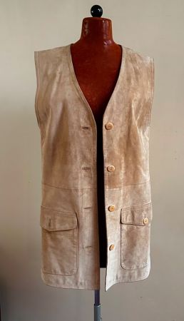 Alberto Fabiani Vintage Wildleder-Gilet 36