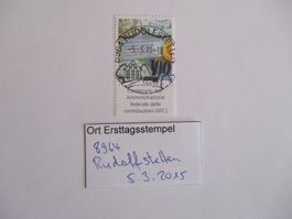 Voll Ort Ersttagsstempel aus 8964 Rudolfstetten