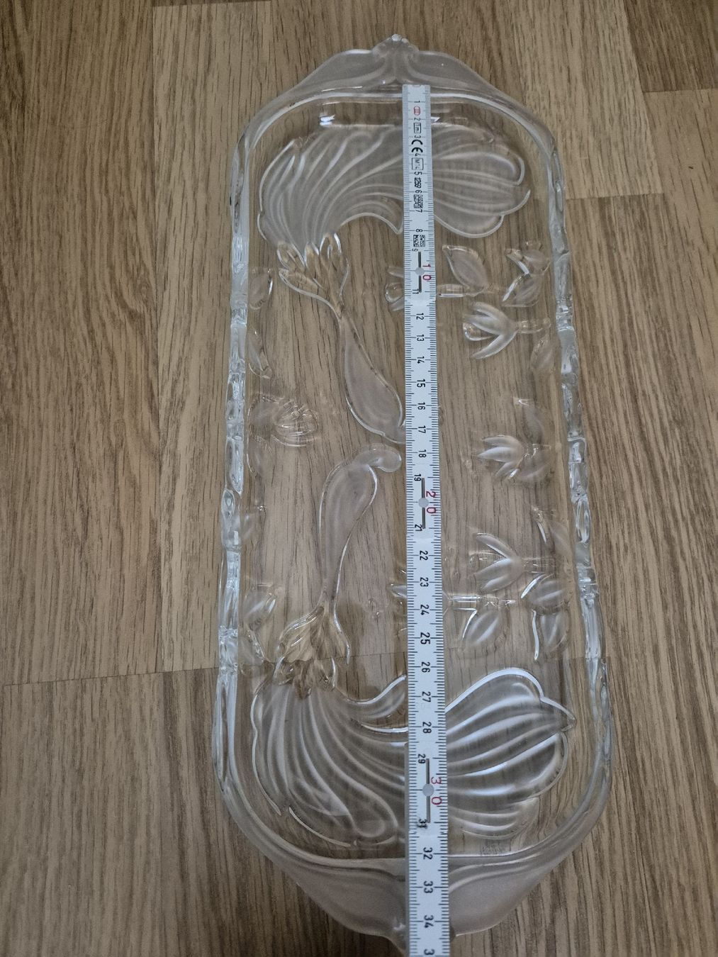 Servierplatten: Glasplatte Servierplatte Dekoplatte Cakeplatte – Gebraucht aus Langenthal von Polarisstern 3