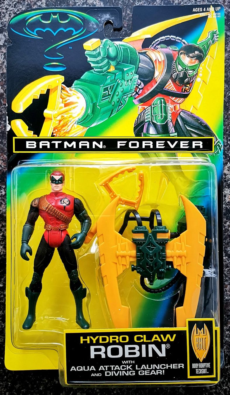 Statuette: Robin Hydro Claw 1995 Action Figur Batman Forever Vintage – Nuovo e nell'imballaggio originale da Rorschach venduto da Actionvintage789