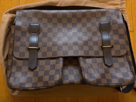 Louis Vuitton Unisex Tasche Broadway Damier Ebène Canvas