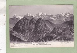 Eiger Mönch Jungfrau Vue prise de Rochers de Nayer 1921