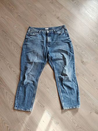 QS Blaue MOM JEANS Damen 46 - W35/L30 lockerer Schnitt Denim
