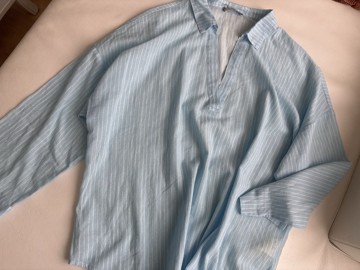 Nile Camicette:  NILE  Bluse gestreift blau gr.L – Nuovo (secondo la descrizione) da langenthal venduto da rundholz7 3