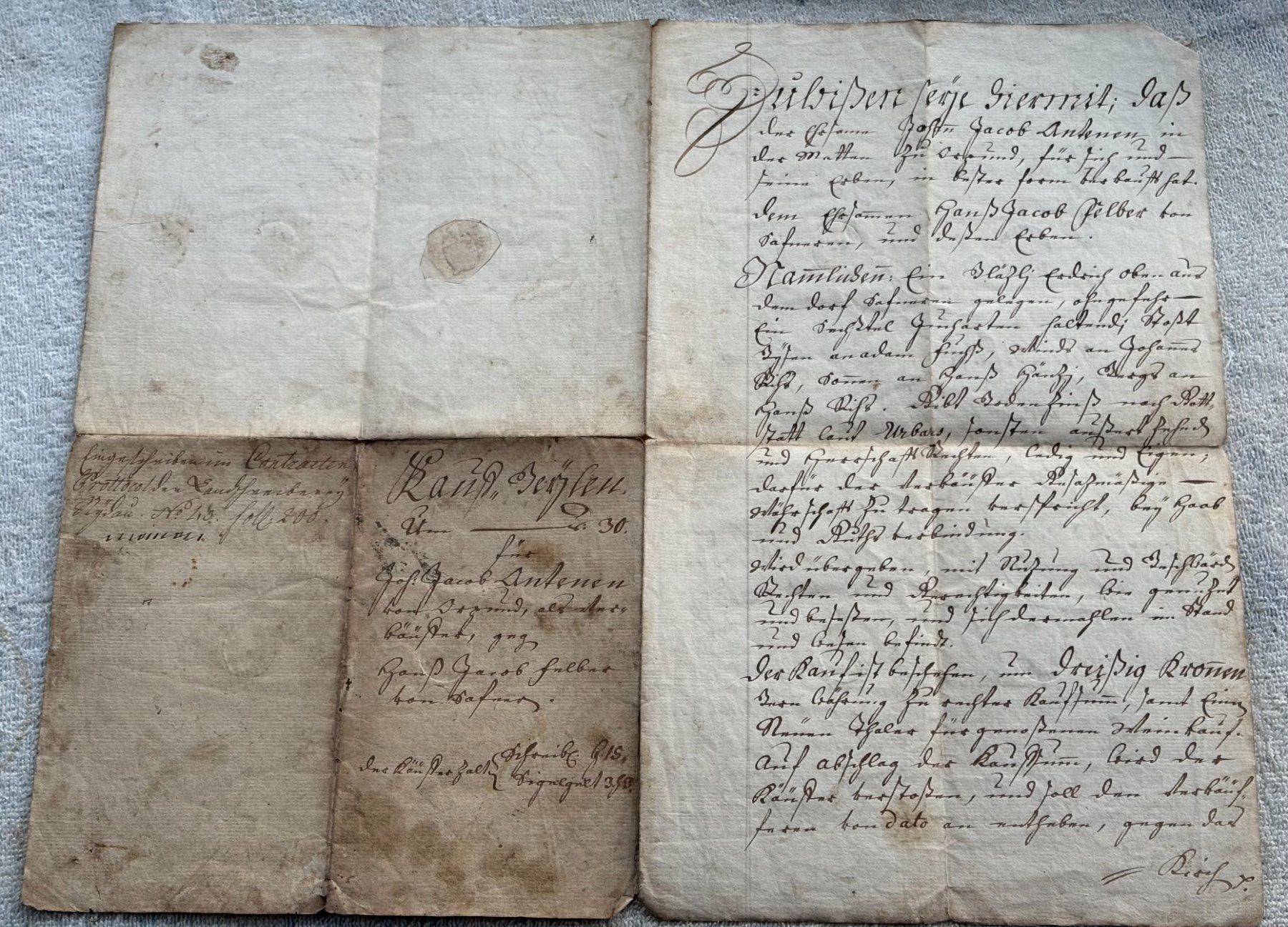 Documenti: ANTIKES DOKUMENT VON 1784 – Usato da Ostermundigen venduto da crazy-horse-1840 2