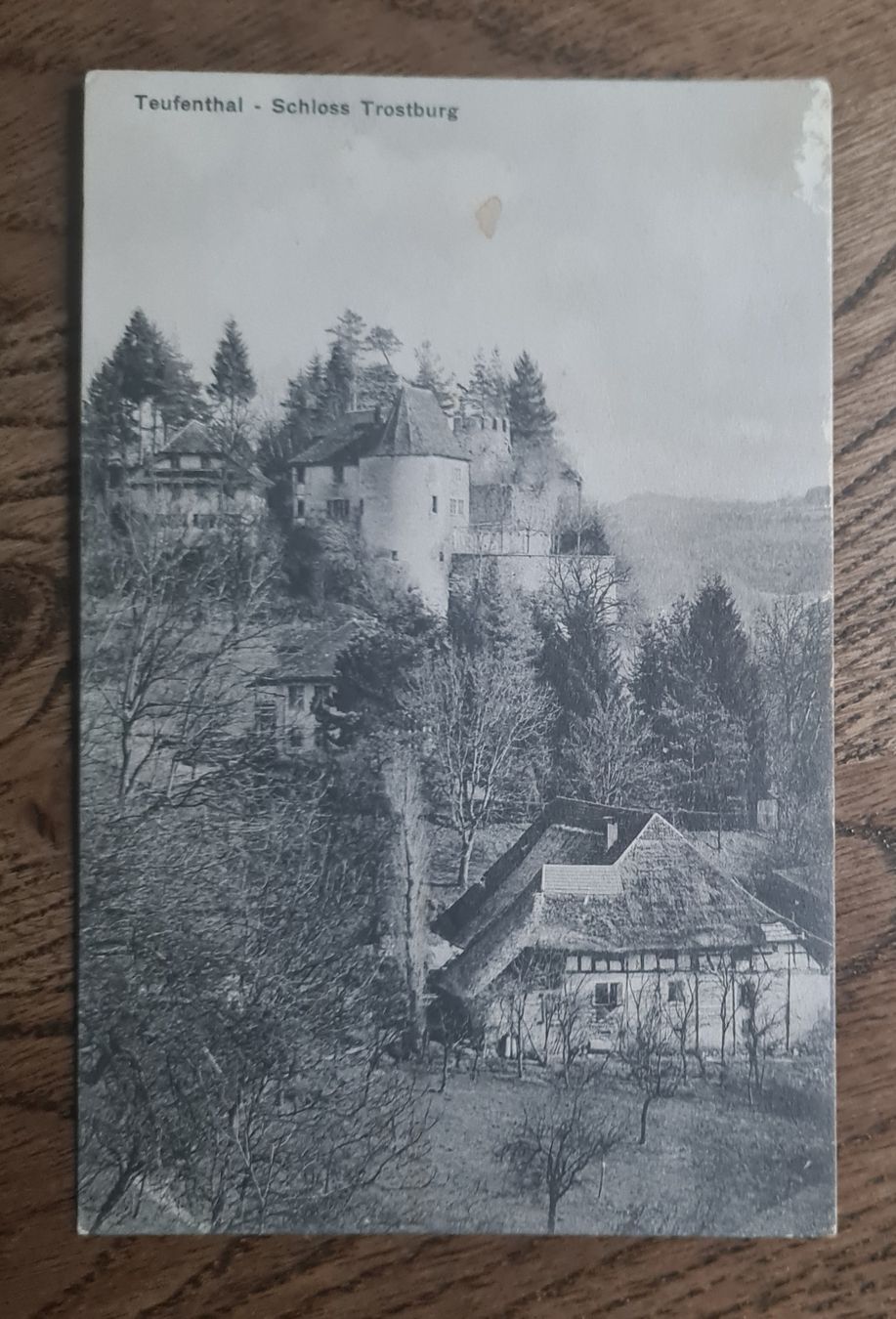Cartoline postali: Teufenthal, Schloss Trostburg 1918 – Usato da Ebikon venduto da Donar50