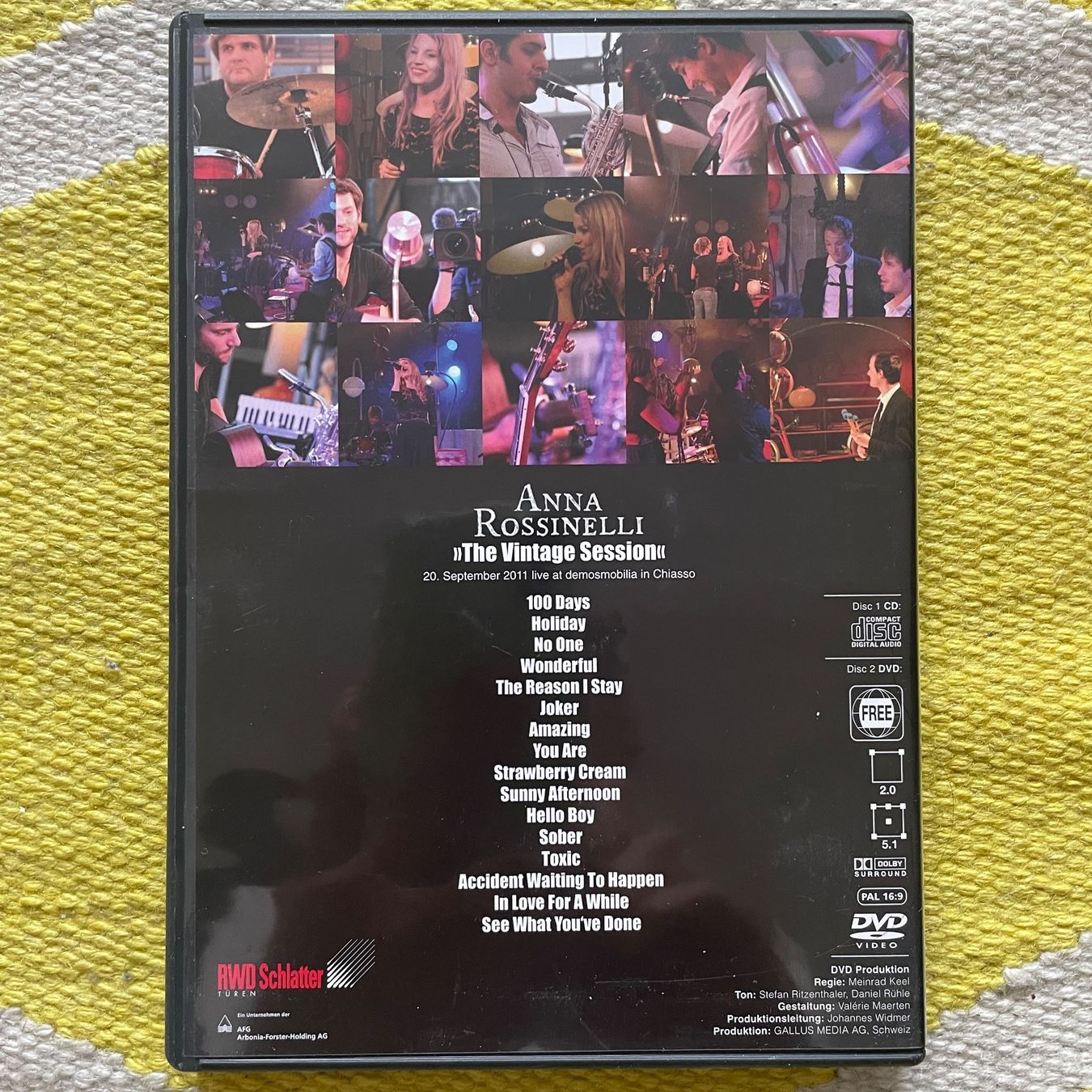 Tous les DVDs: ANNA ROSSINELLI-DVD THE VINTAGE SESSION – D'occasion à Rorschacherberg par CD-Roli 1