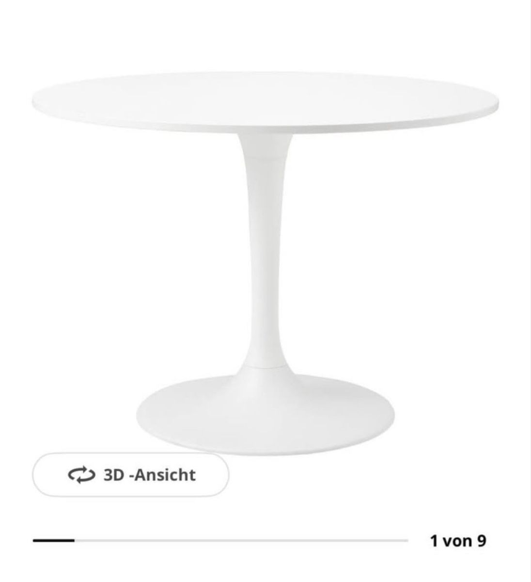Tische: Weisser Esstisch im Retro Design – Gebraucht aus Nottwil von samu1181