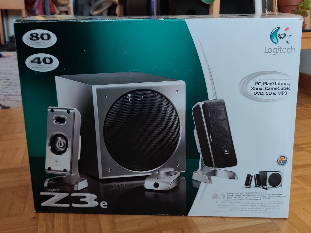 Logitech Lautsprecher: Logitech Z3e 2.1 Speaker System Lautsprecherset – Gebraucht aus Zürich von lbo_sny8 2