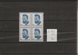 timbre Pro Juventute 1953 J152 bloc de 4 **