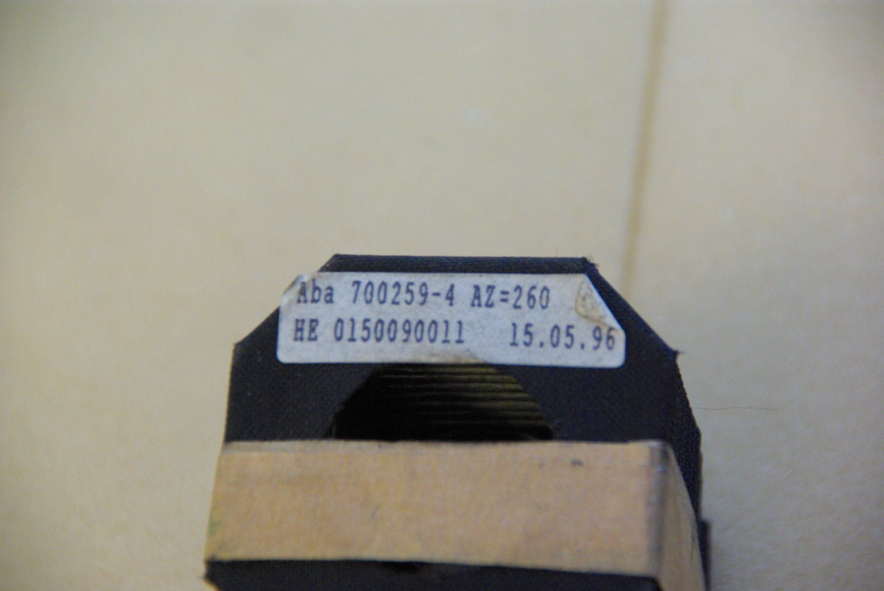 Metall- & Schlosserei Sonstiges: Faltbalg ABA 700259-4, AZ=260 - schwarz – Neu und originalverpackt aus Herisau von Cevianer1844 1